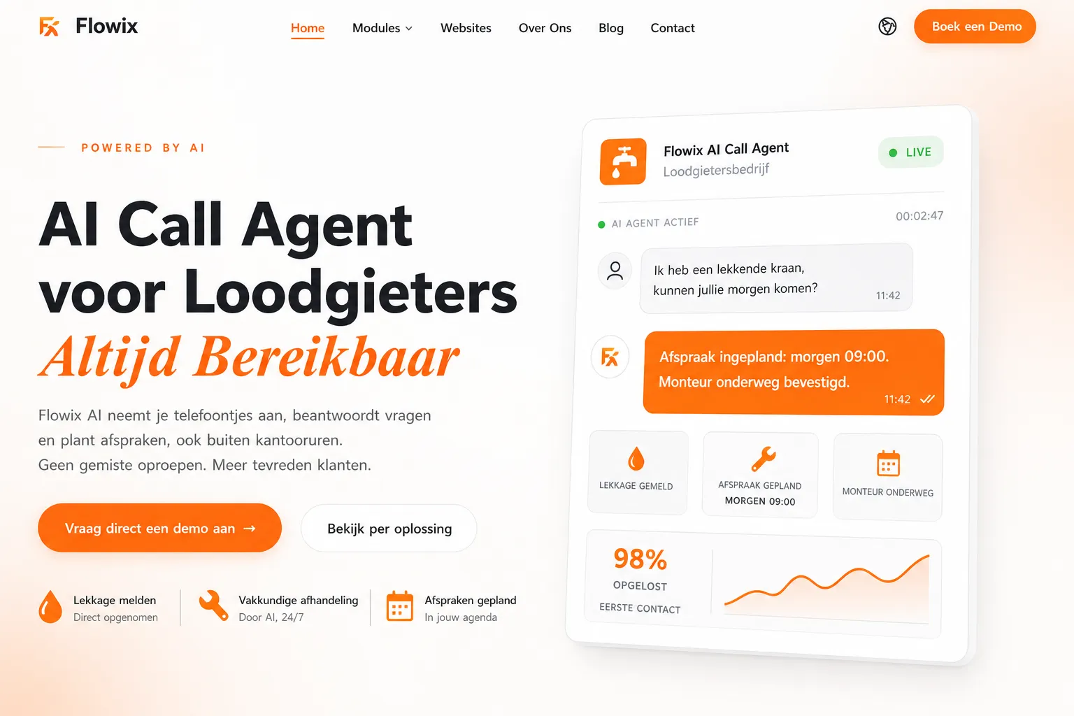 Loodgieter Ai Call